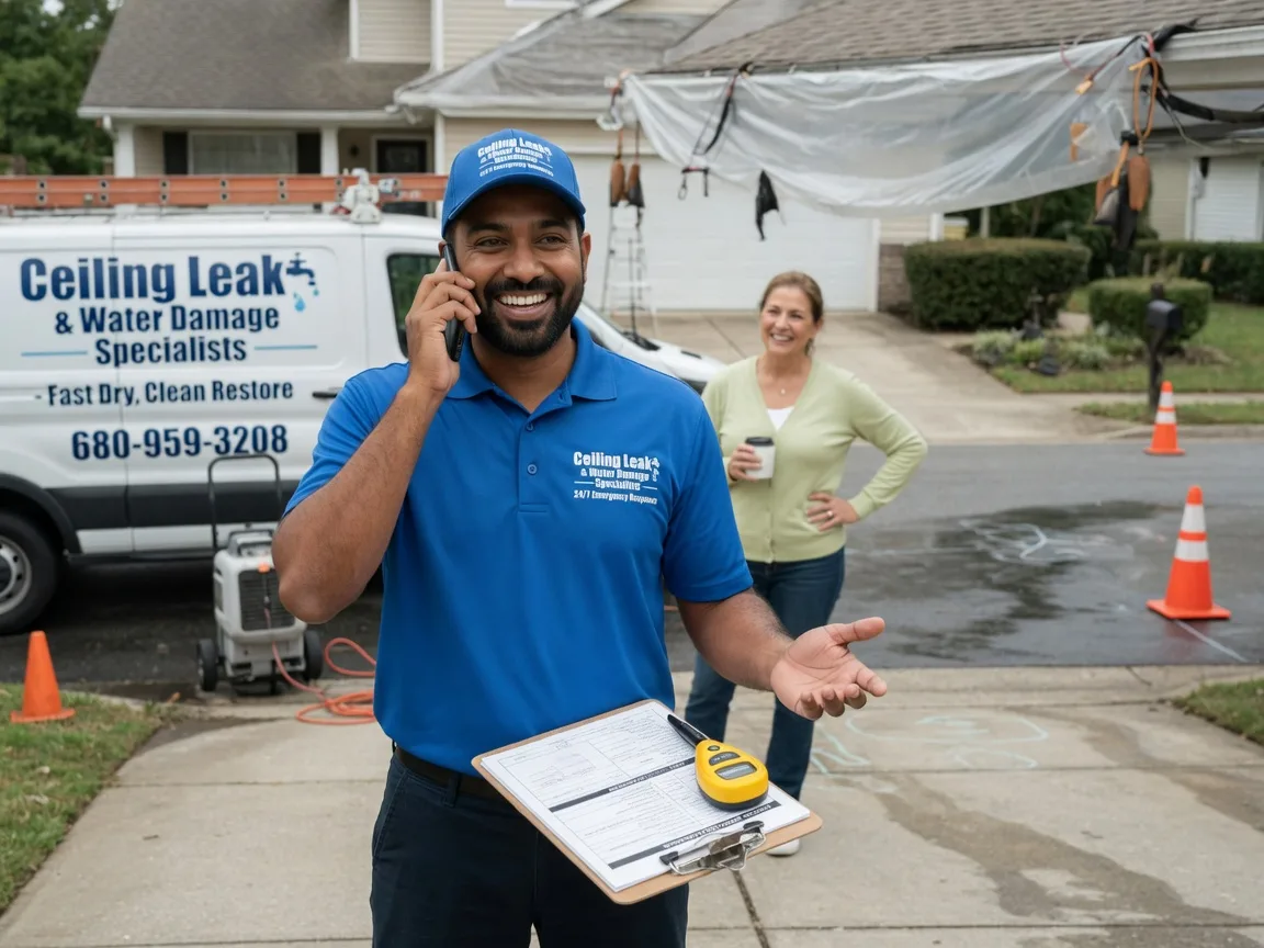 Ceiling Leak Cleanup Mineral Ridge, OH FAQs